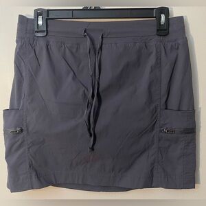 Te Verde Women’s Gray Activewear Skort with Cargo Pockets